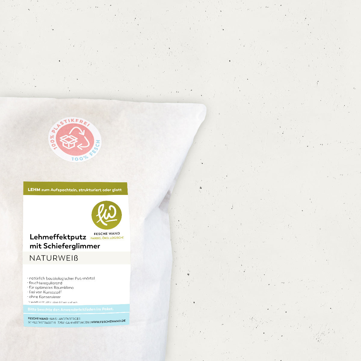 Lehmeffektputz mit Schieferglimmer