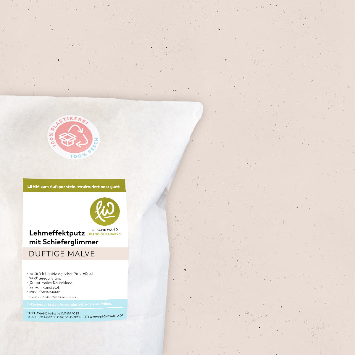 Lehmeffektputz mit Schieferglimmer
