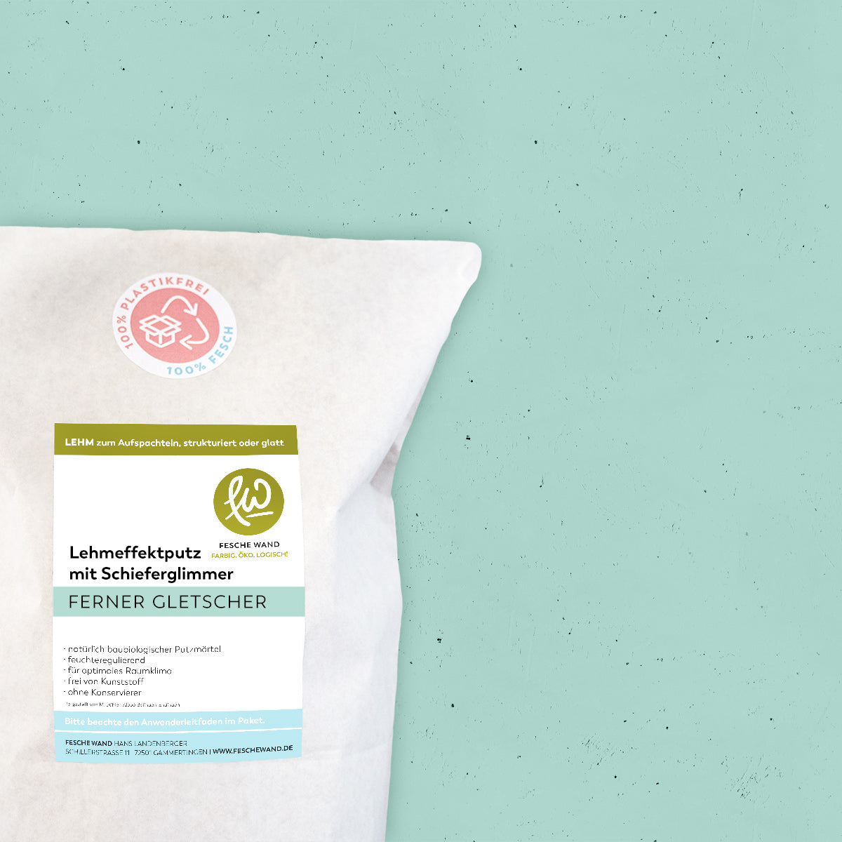 Lehmeffektputz mit Schieferglimmer