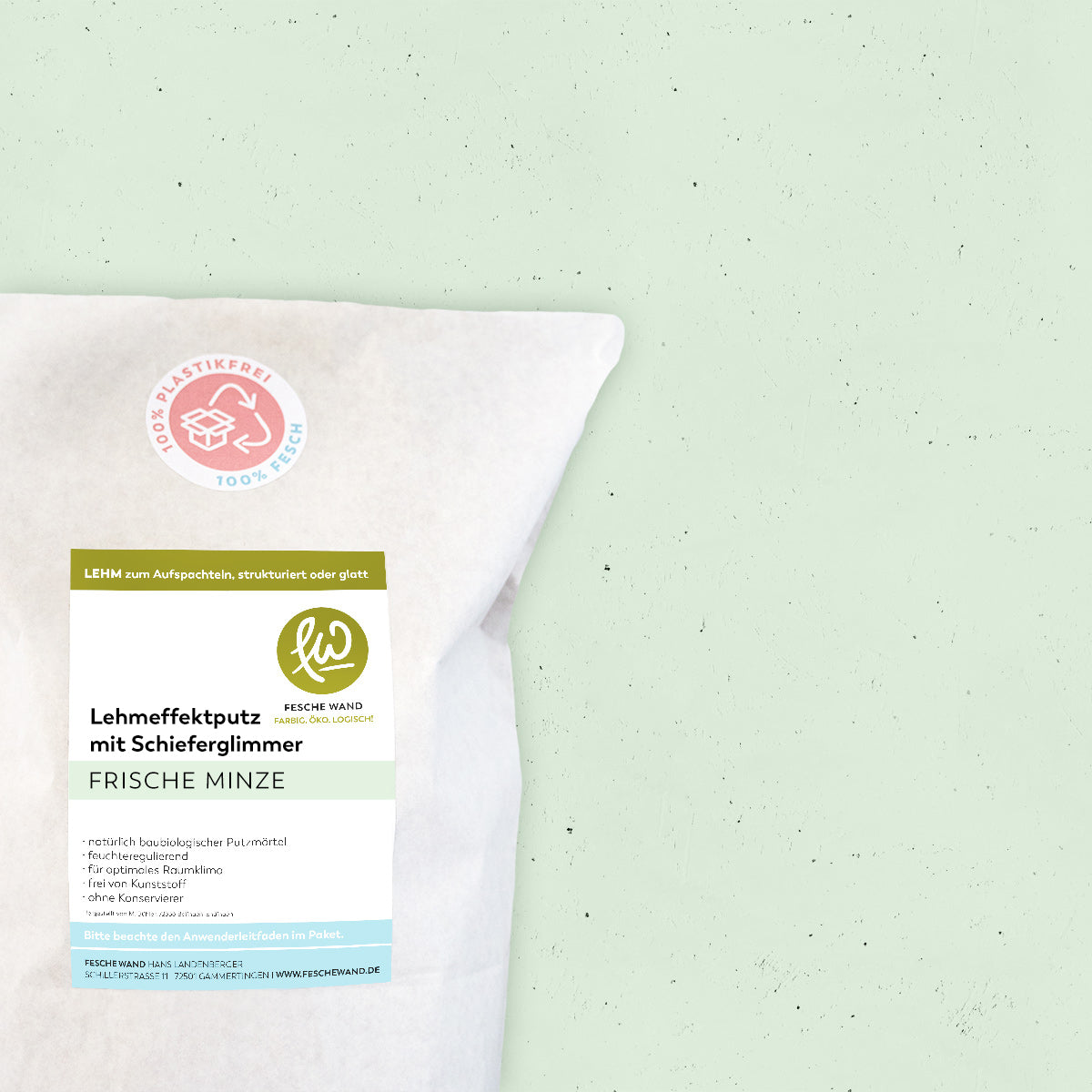 Lehmeffektputz mit Schieferglimmer