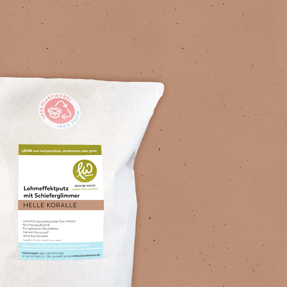 Lehmeffektputz mit Schieferglimmer