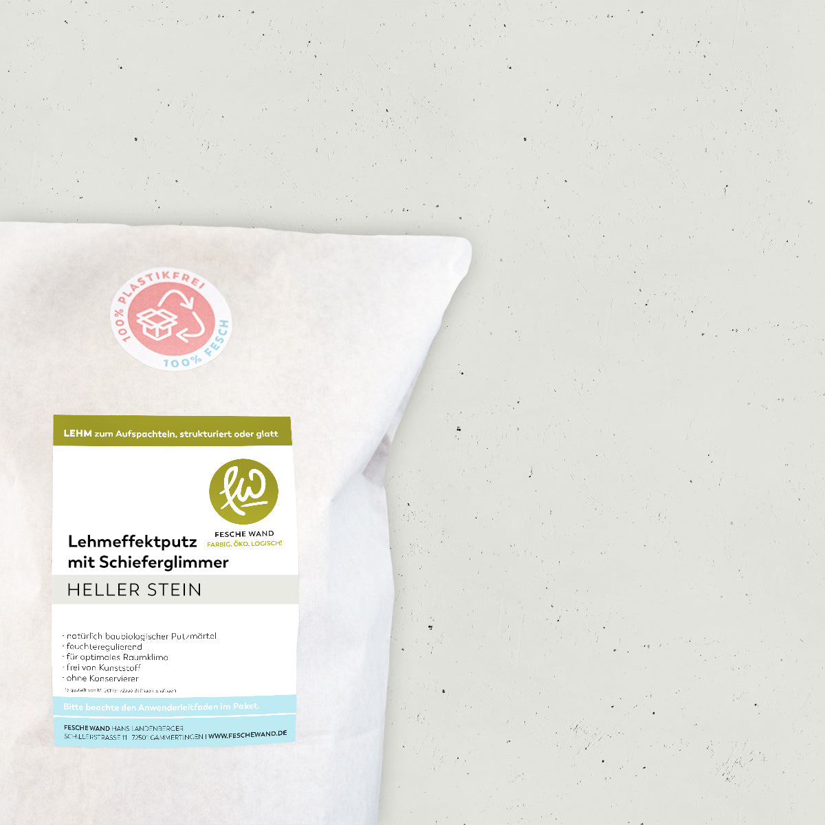 Lehmeffektputz mit Schieferglimmer