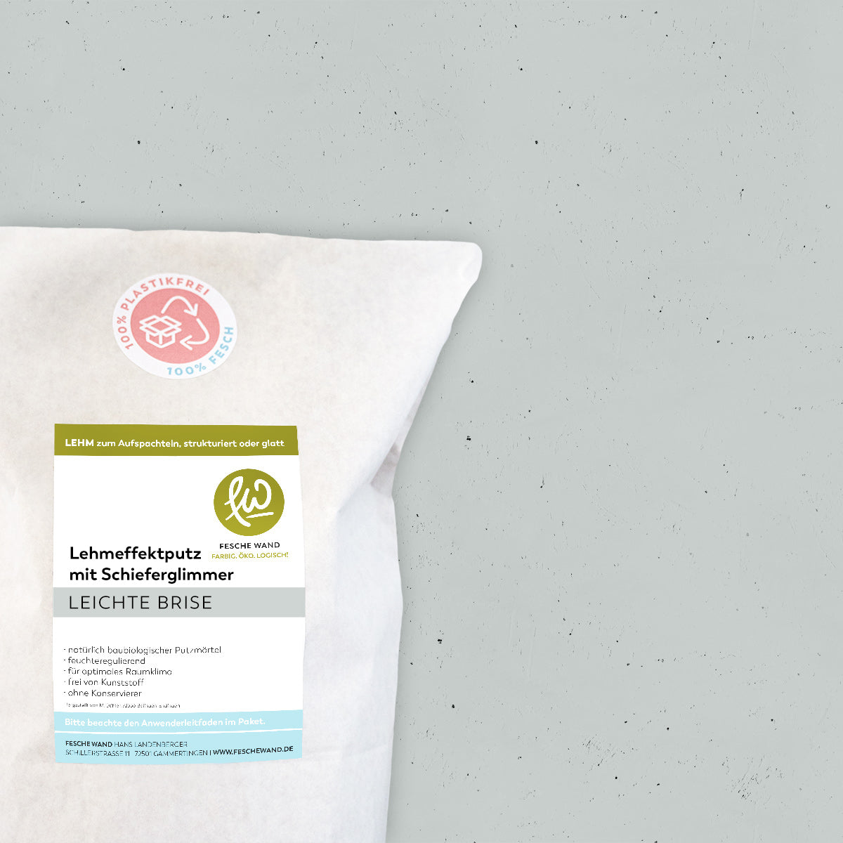 Lehmeffektputz mit Schieferglimmer