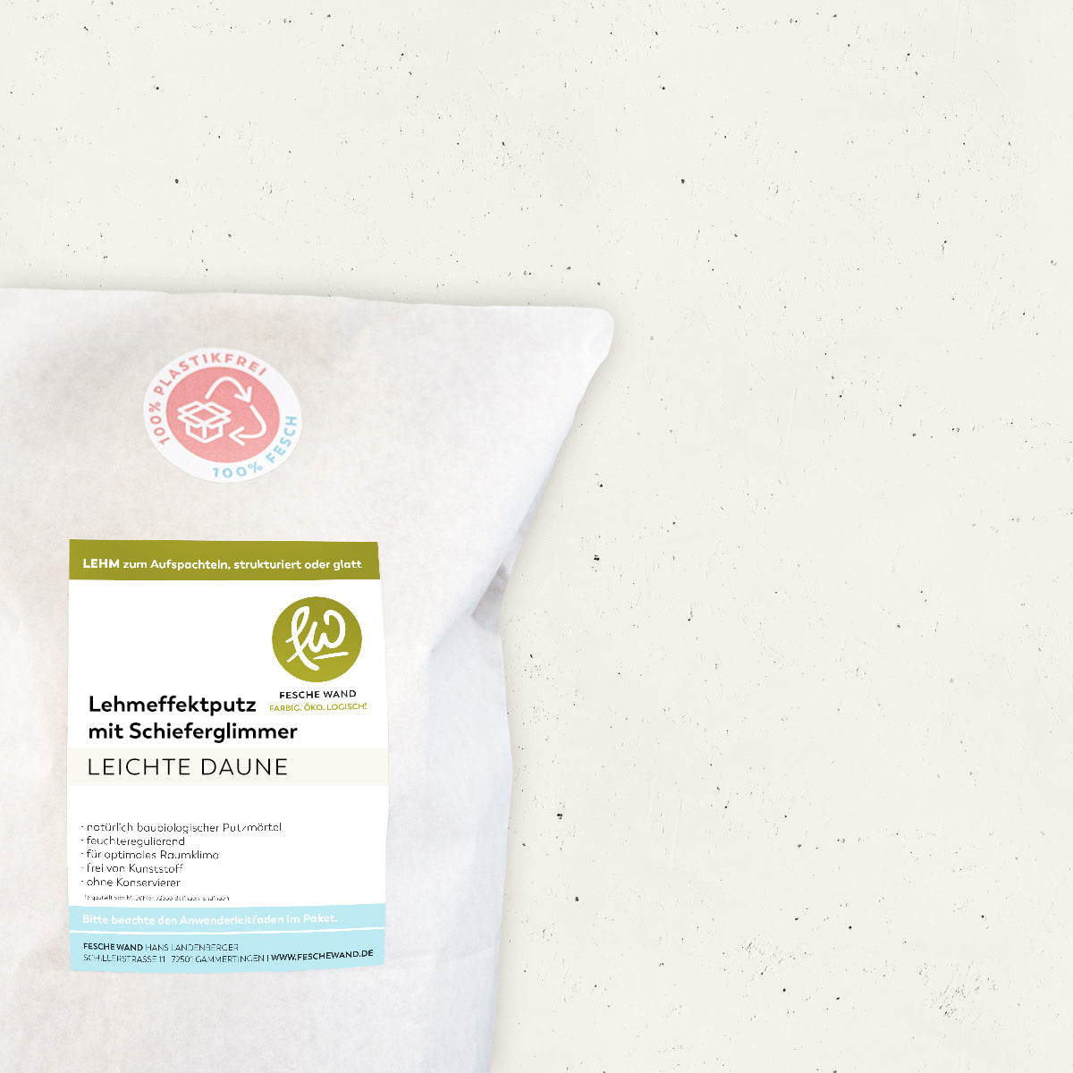 Lehmeffektputz mit Schieferglimmer