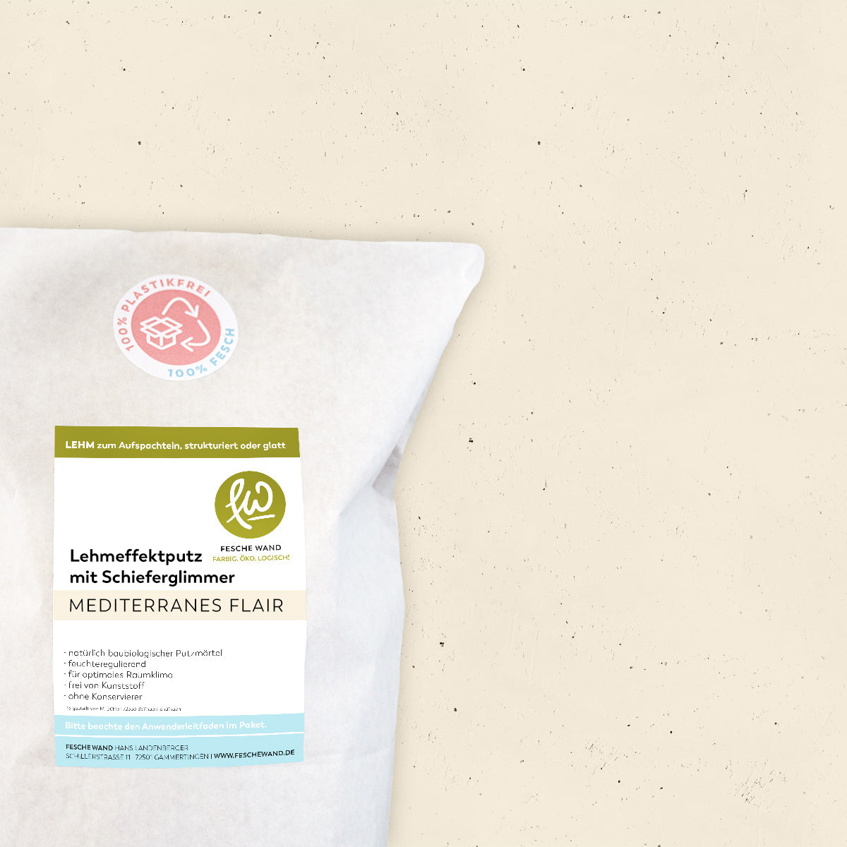 Lehmeffektputz mit Schieferglimmer