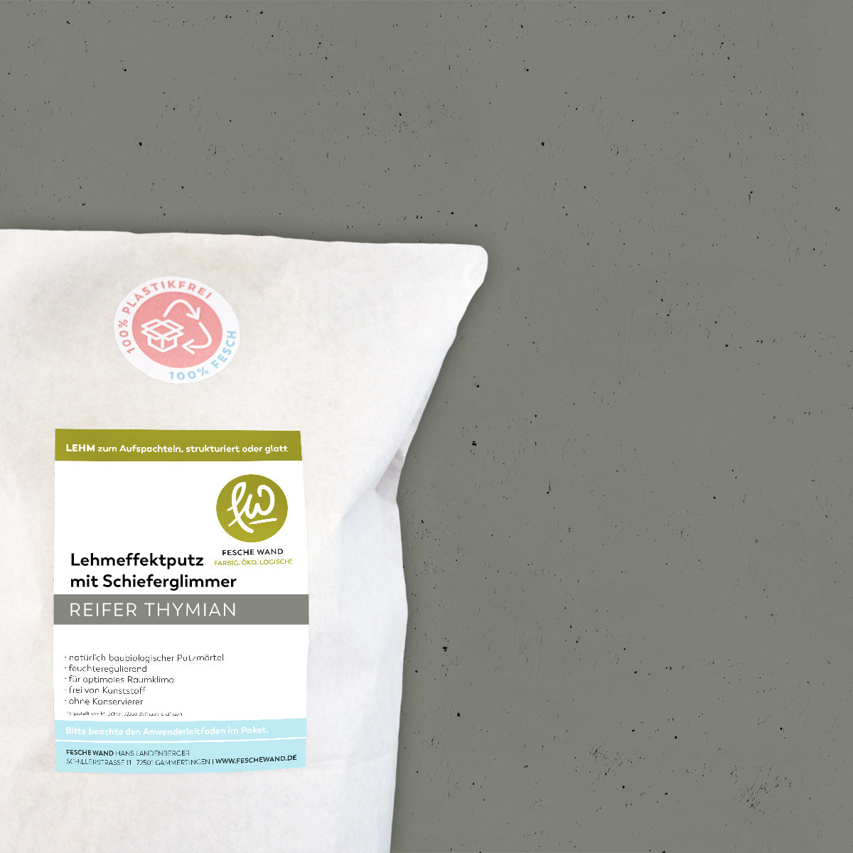 Lehmeffektputz mit Schieferglimmer