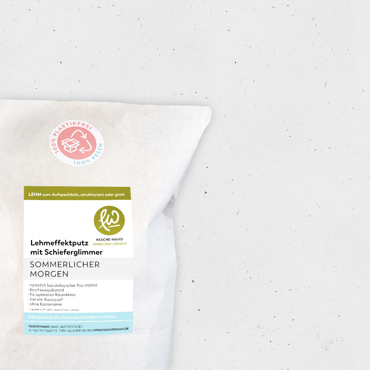 Lehmeffektputz mit Schieferglimmer