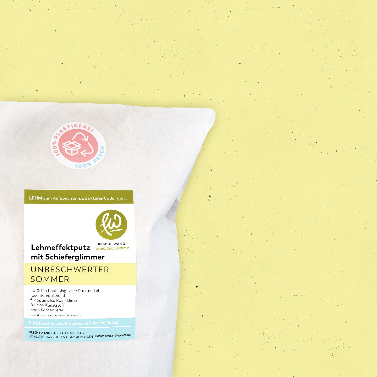 Lehmeffektputz mit Schieferglimmer