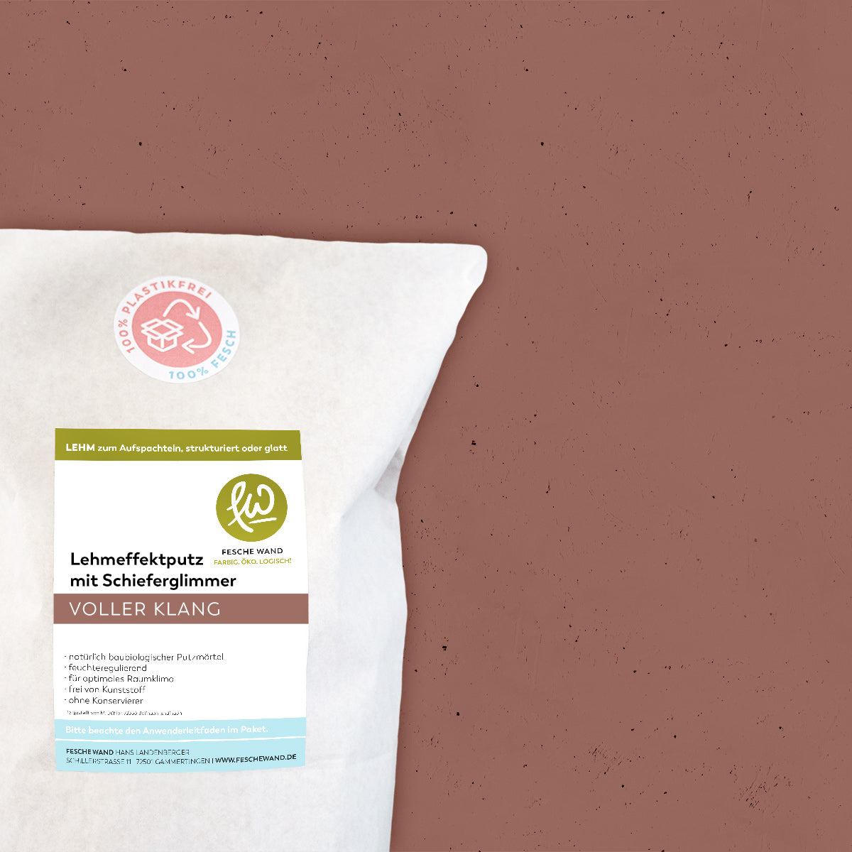 Lehmeffektputz mit Schieferglimmer
