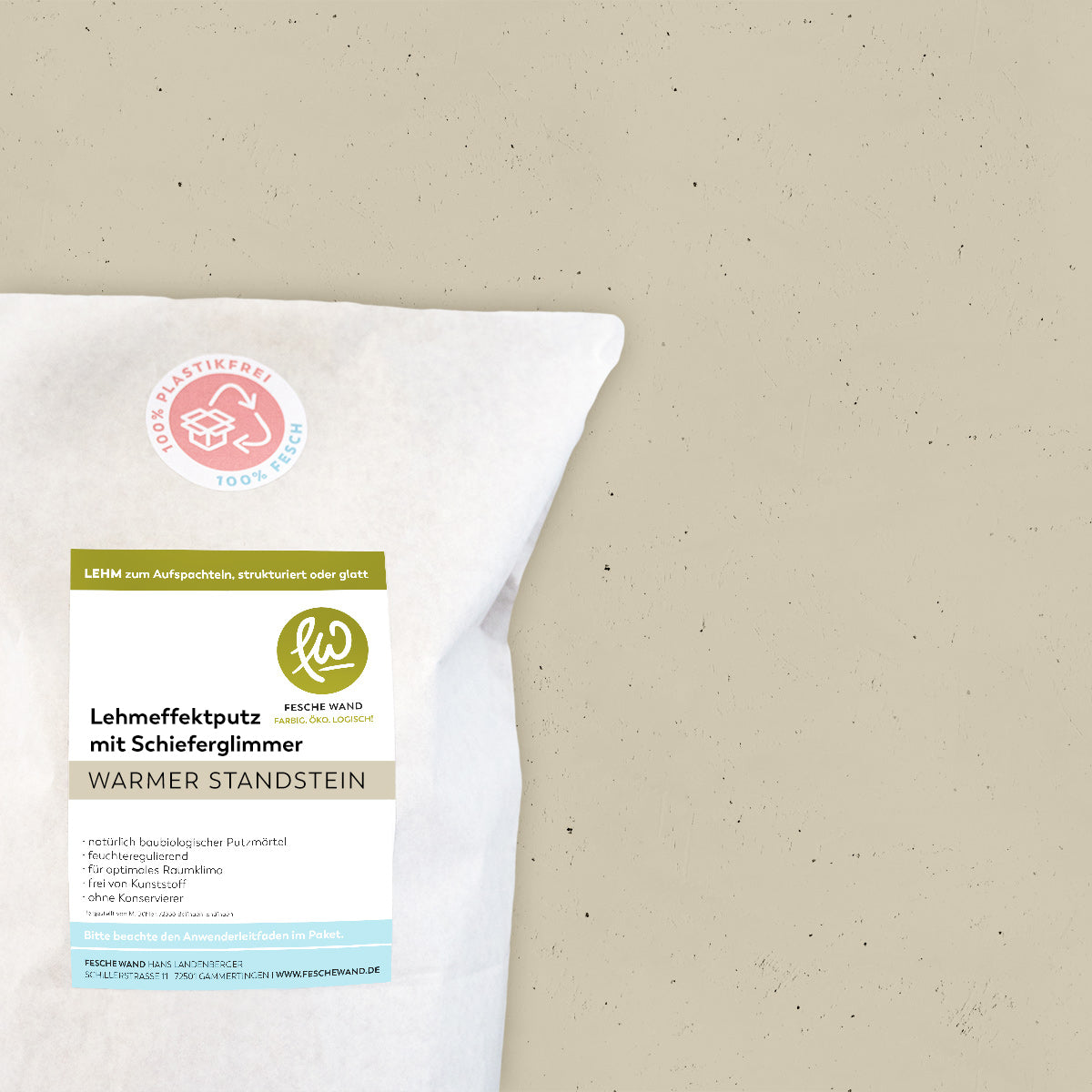 Lehmeffektputz mit Schieferglimmer