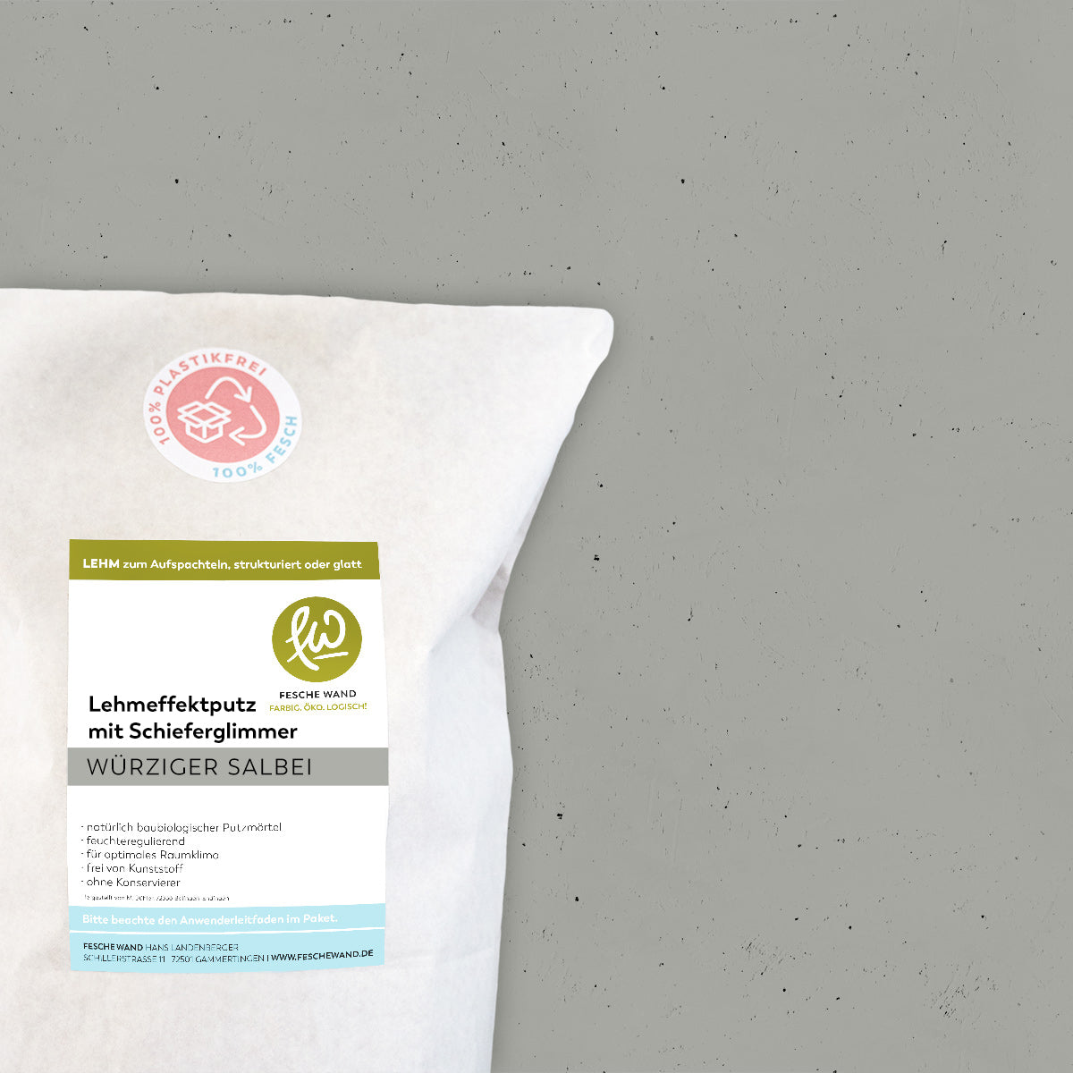 Lehmeffektputz mit Schieferglimmer