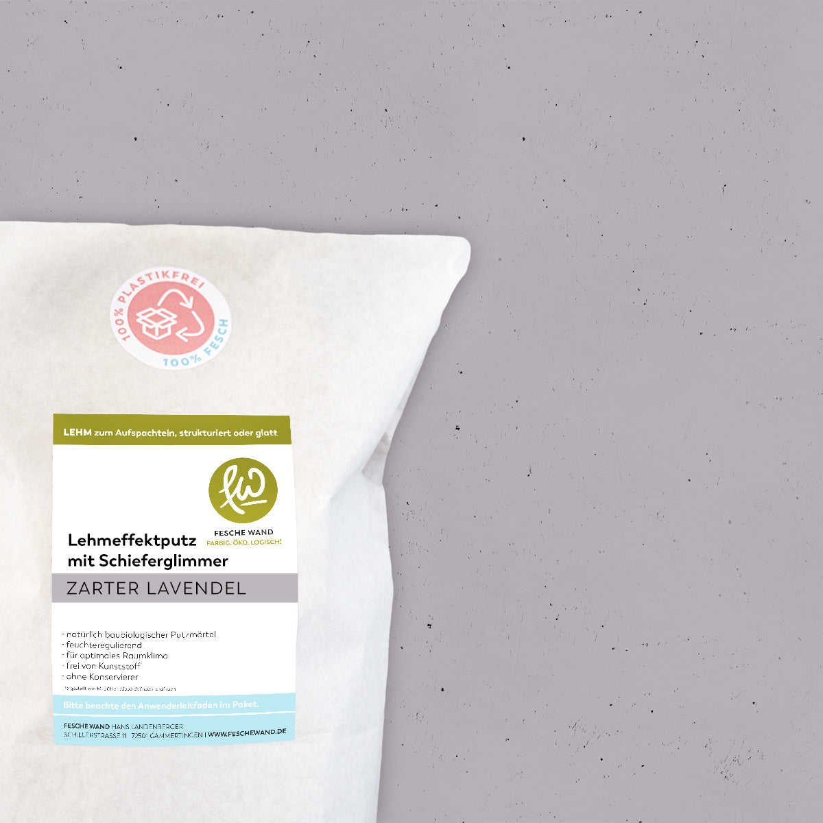 Lehmeffektputz mit Schieferglimmer