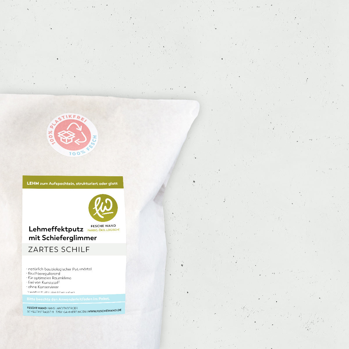Lehmeffektputz mit Schieferglimmer
