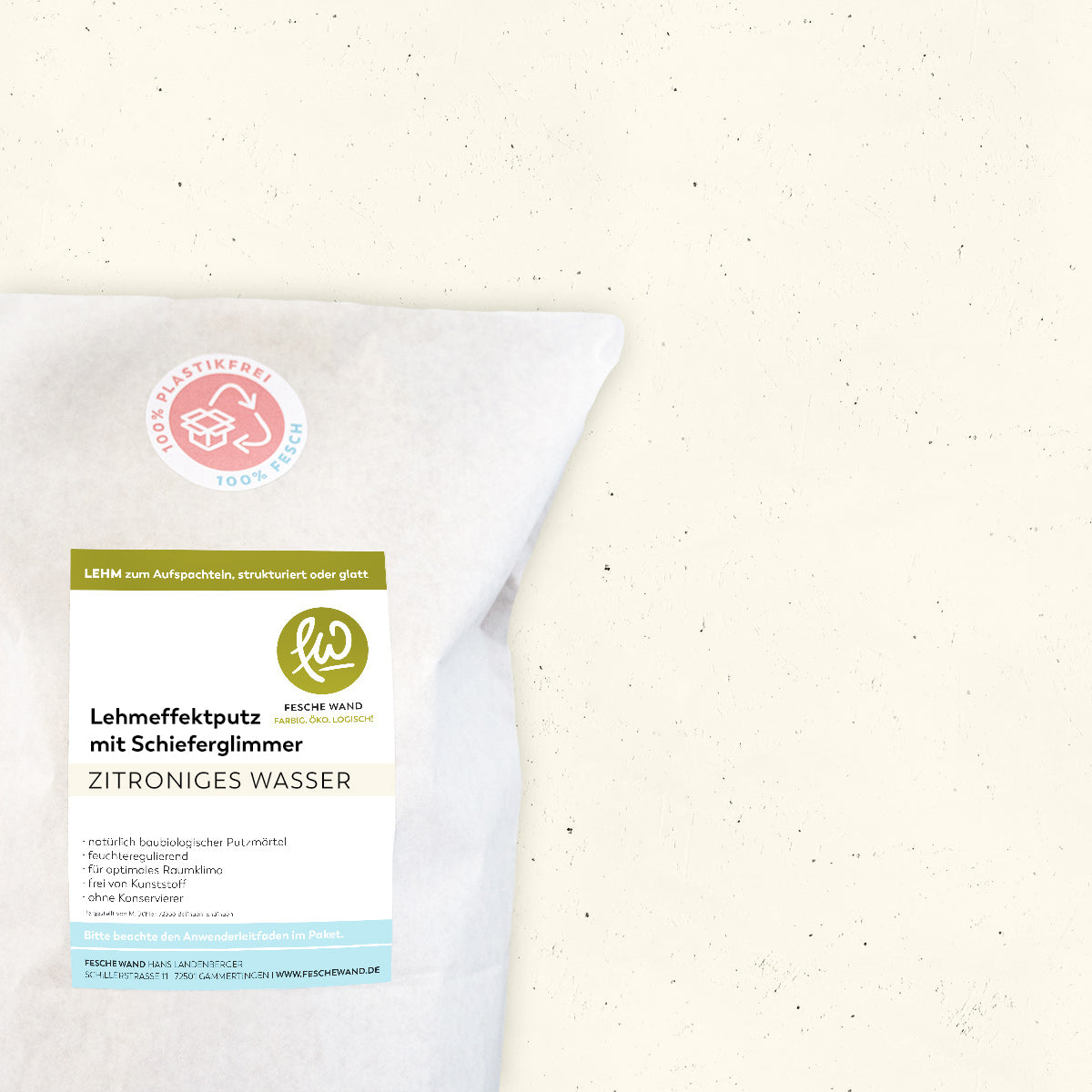 Lehmeffektputz mit Schieferglimmer