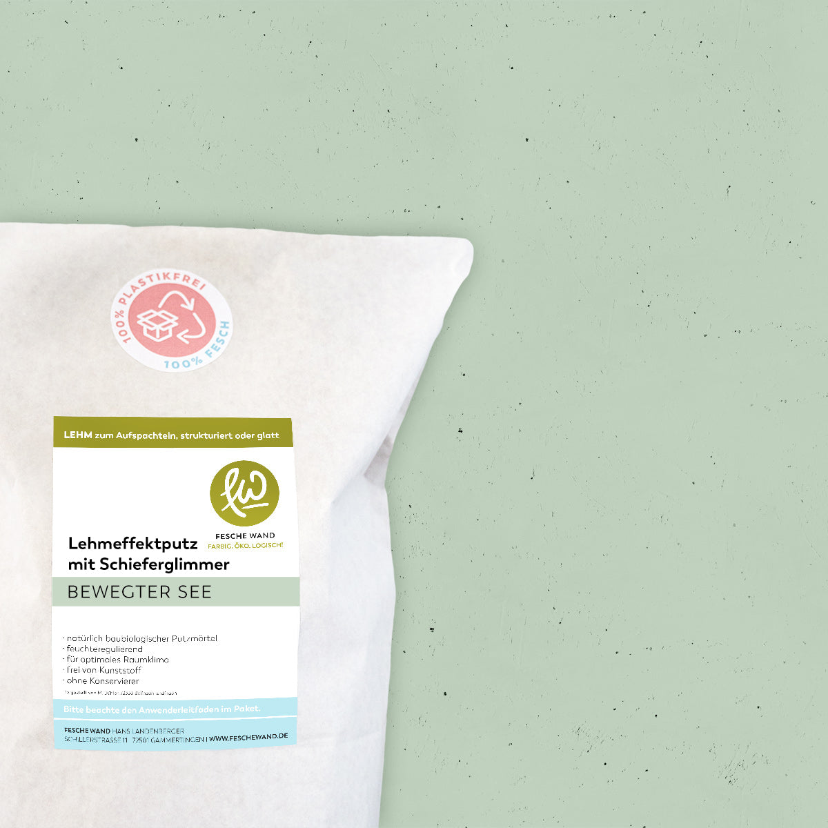 Lehmeffektputz mit Schieferglimmer