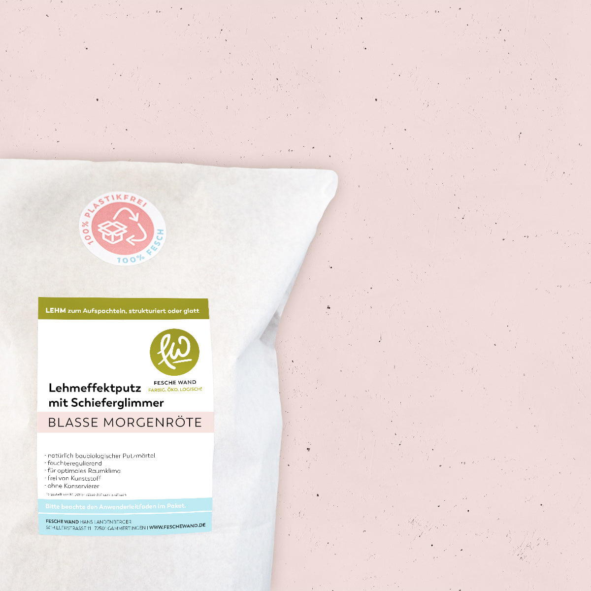 Lehmeffektputz mit Schieferglimmer