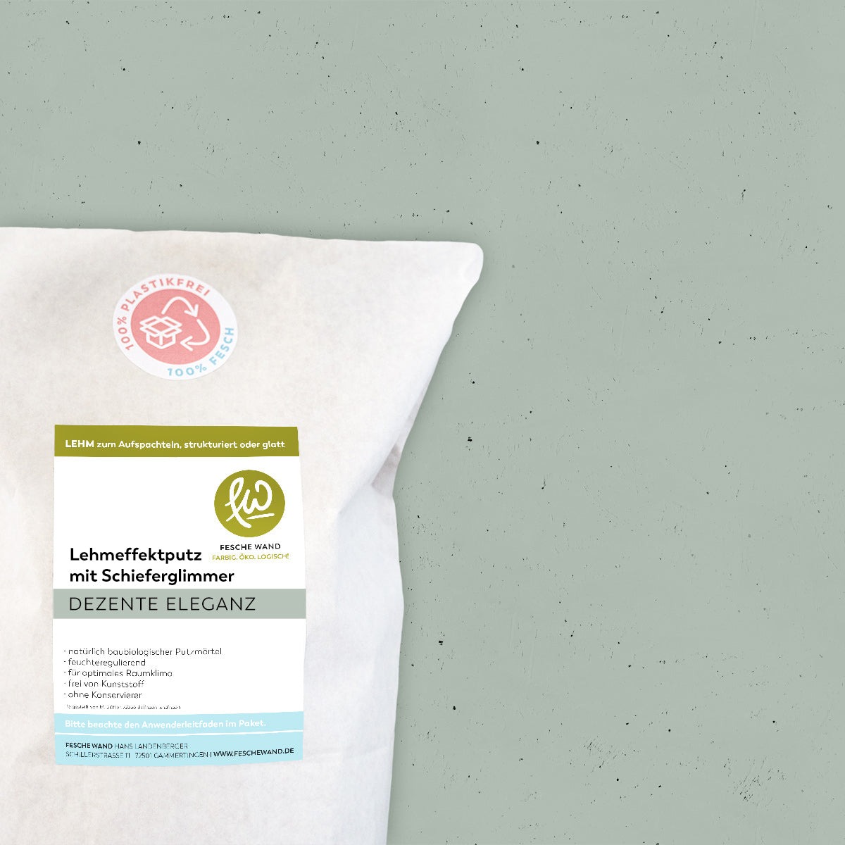 Lehmeffektputz mit Schieferglimmer