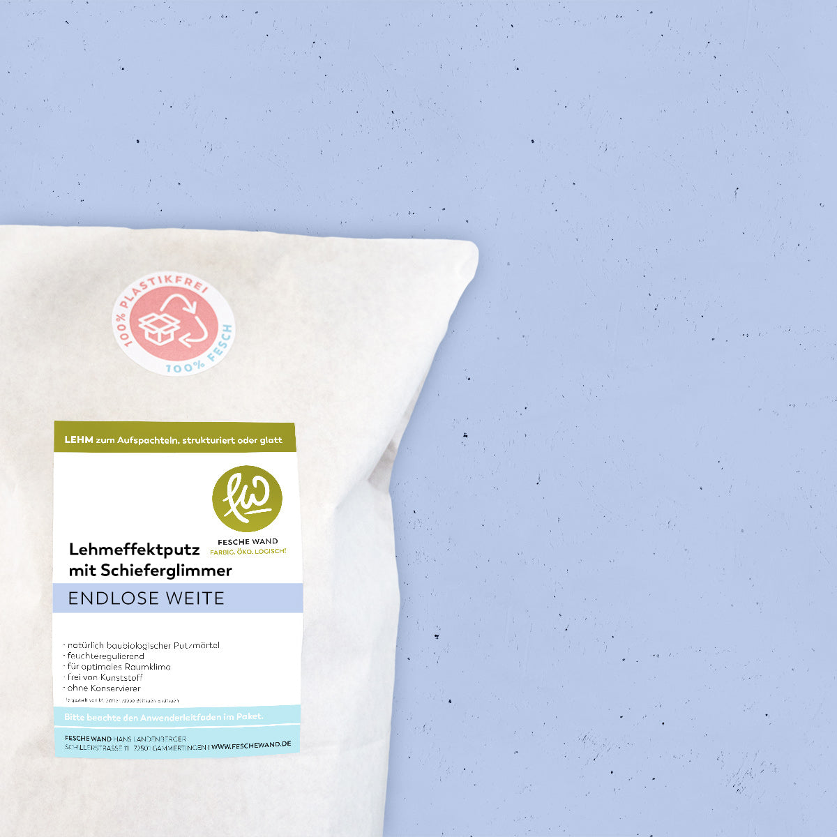 Lehmeffektputz mit Schieferglimmer