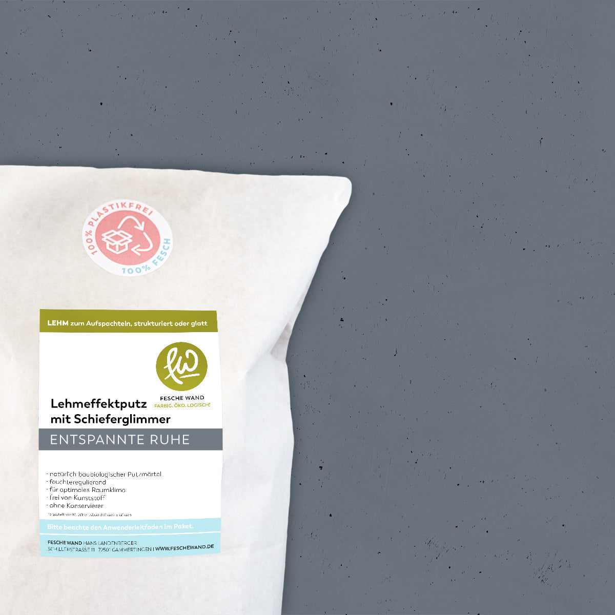 Lehmeffektputz mit Schieferglimmer