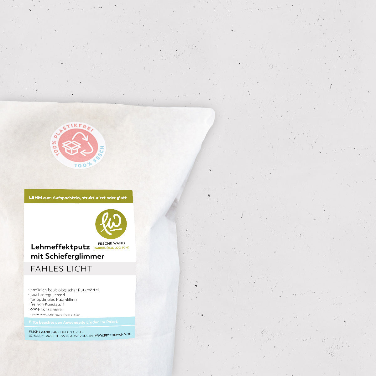 Lehmeffektputz mit Schieferglimmer