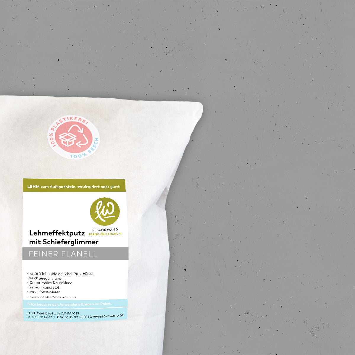 Lehmeffektputz mit Schieferglimmer