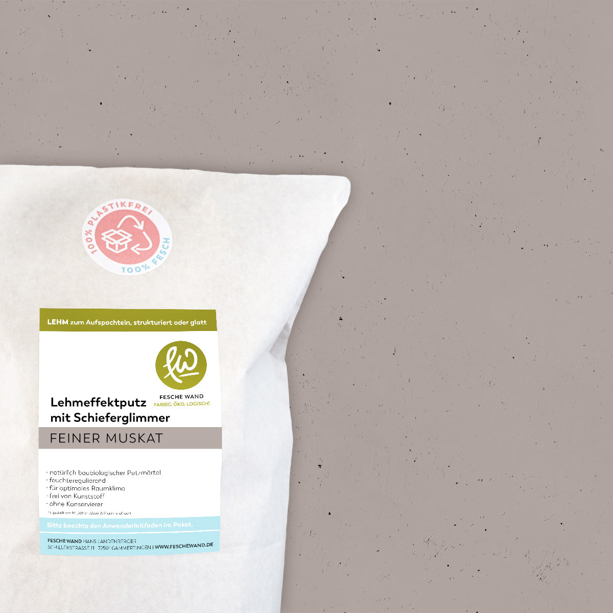 Lehmeffektputz mit Schieferglimmer