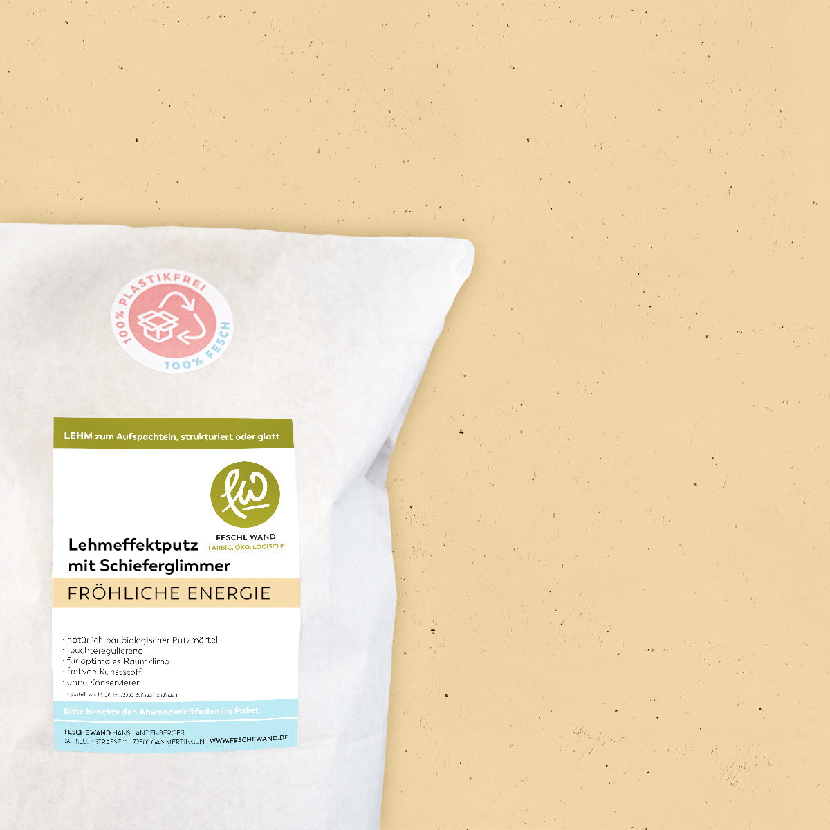 Lehmeffektputz mit Schieferglimmer
