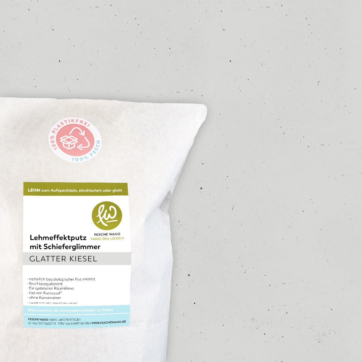 Lehmeffektputz mit Schieferglimmer