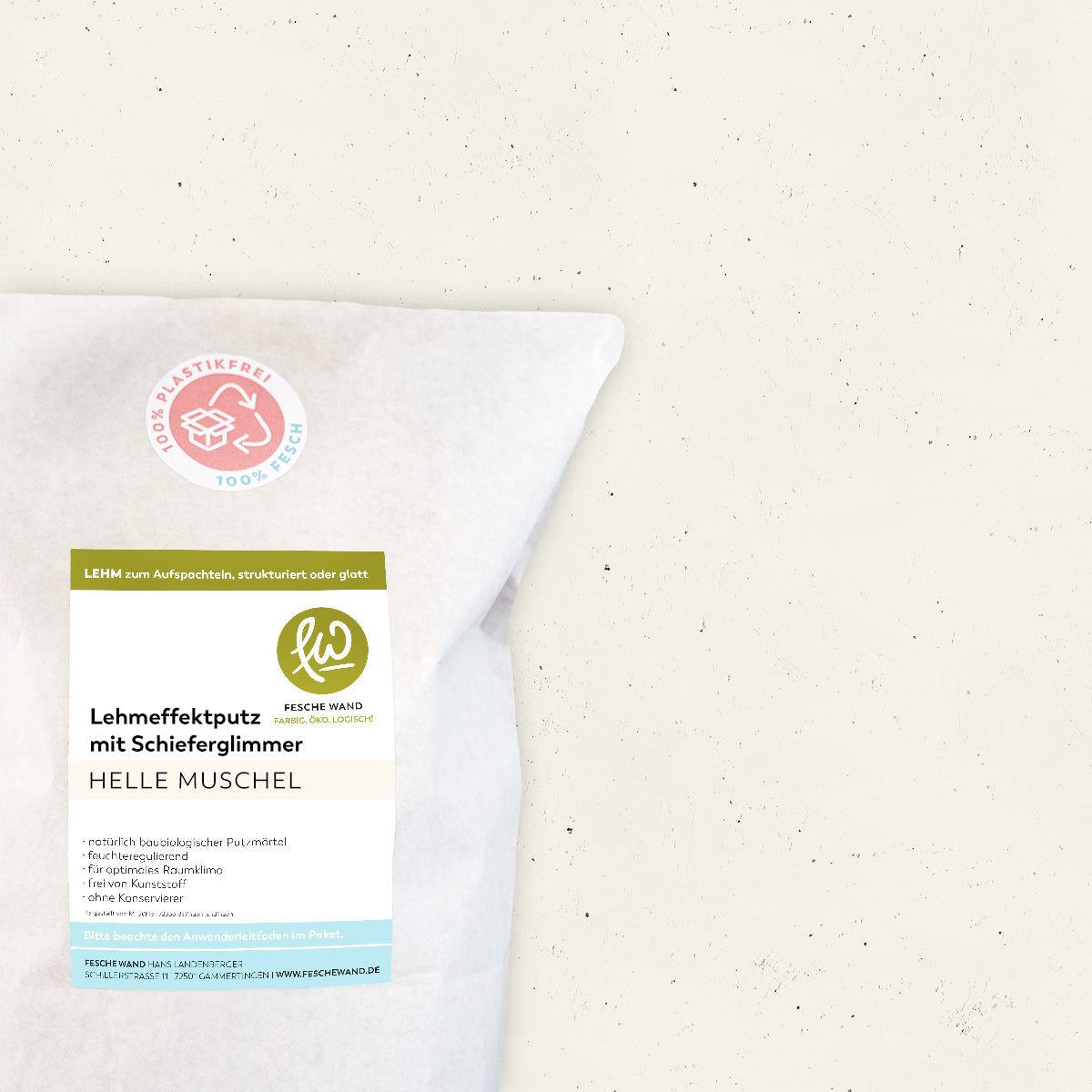 Lehmeffektputz mit Schieferglimmer