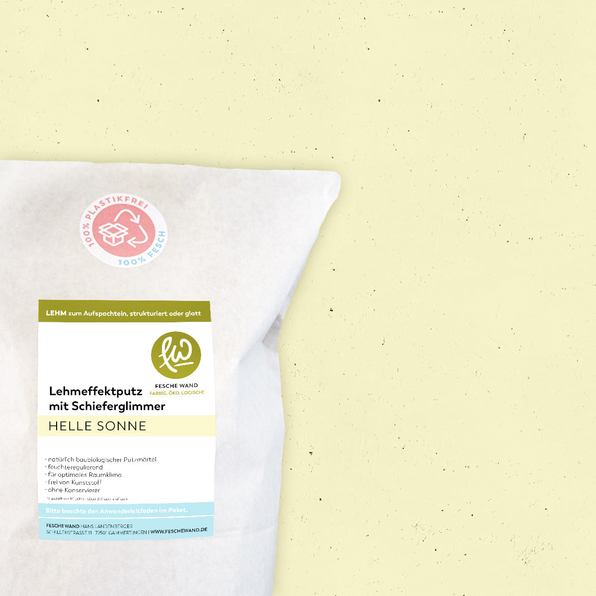 Lehmeffektputz mit Schieferglimmer