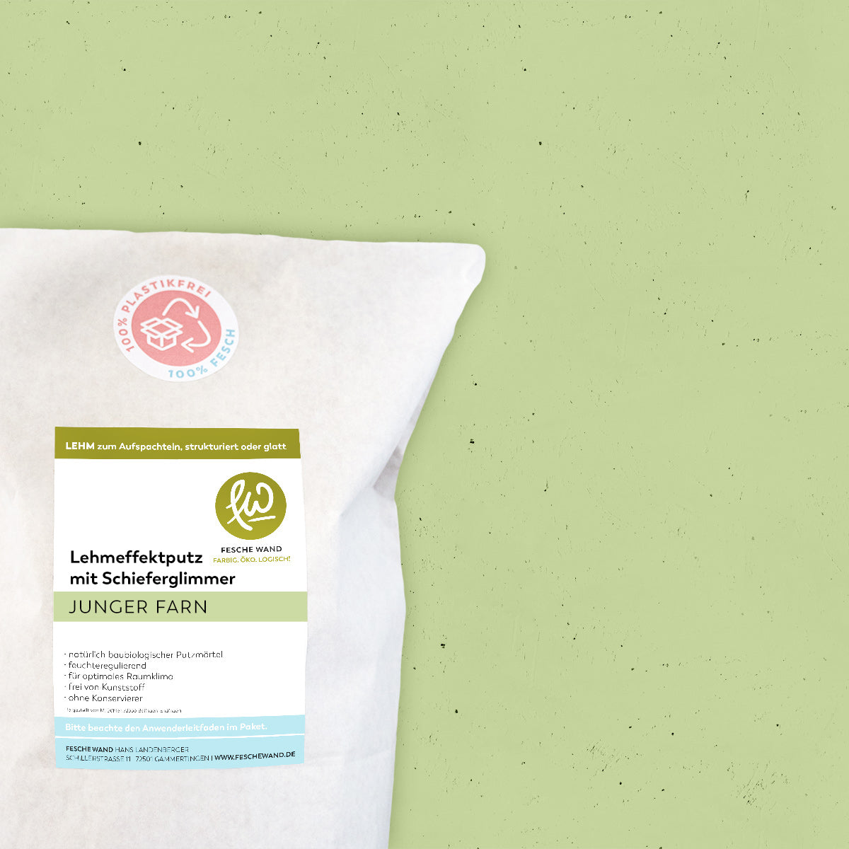 Lehmeffektputz mit Schieferglimmer