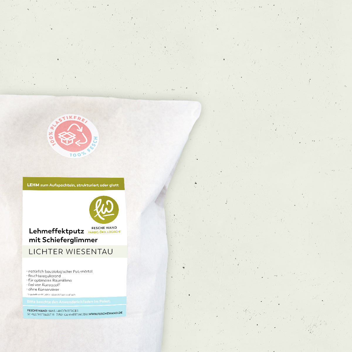 Lehmeffektputz mit Schieferglimmer