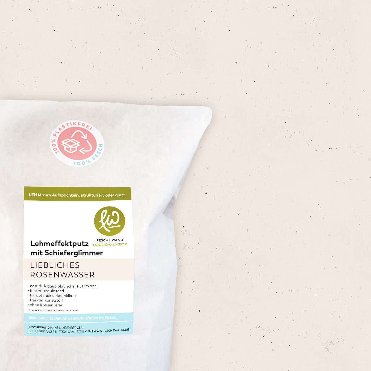 Lehmeffektputz mit Schieferglimmer