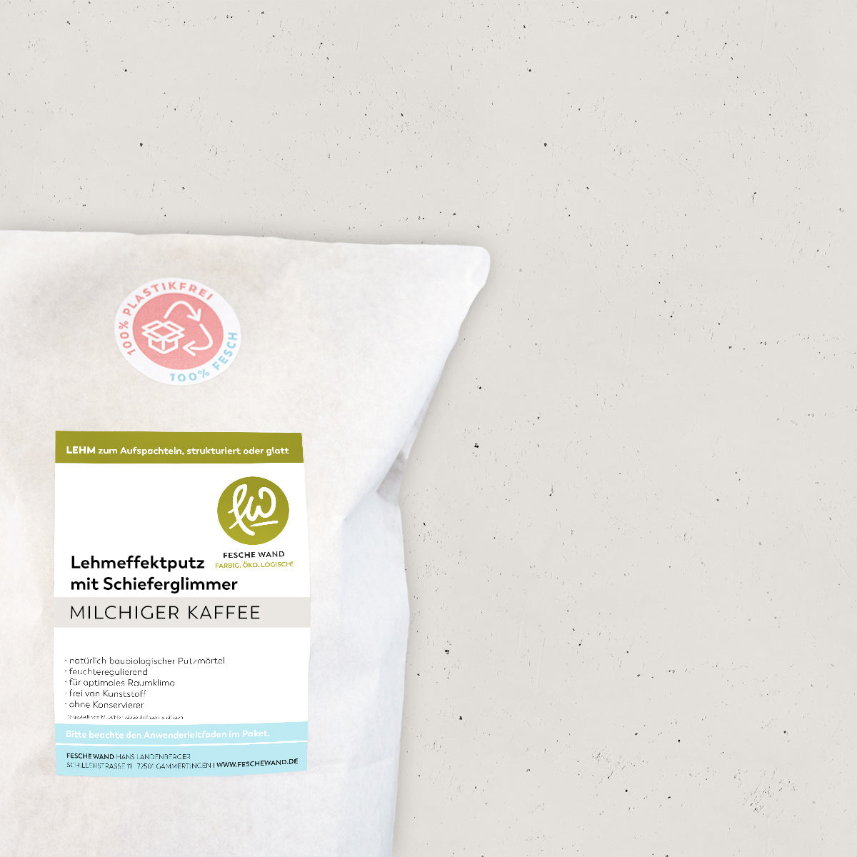 Lehmeffektputz mit Schieferglimmer