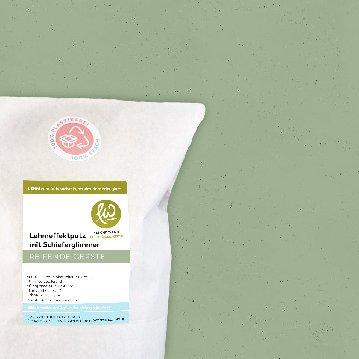 Lehmeffektputz mit Schieferglimmer