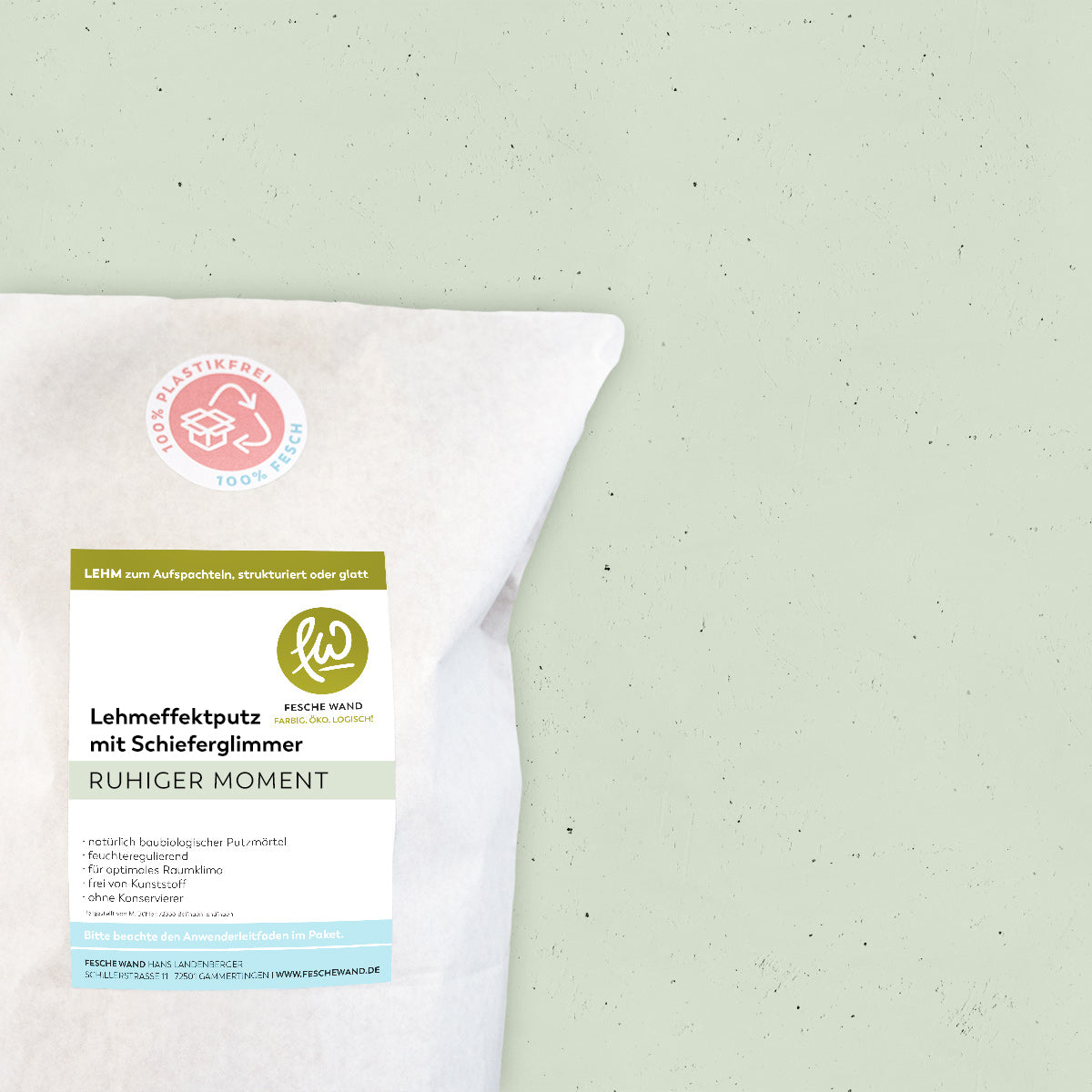 Lehmeffektputz mit Schieferglimmer