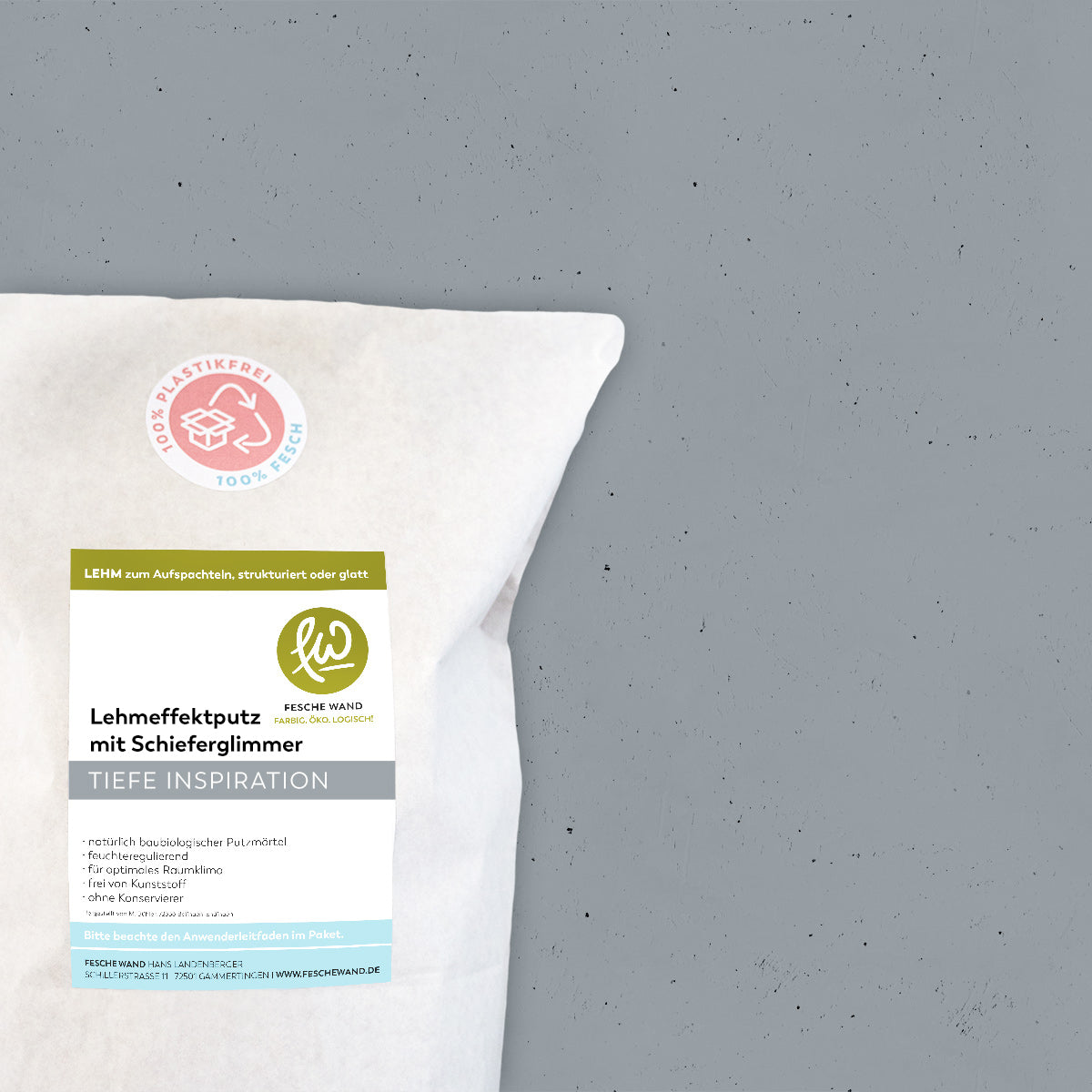 Lehmeffektputz mit Schieferglimmer