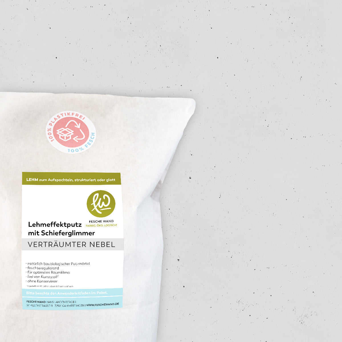 Lehmeffektputz mit Schieferglimmer