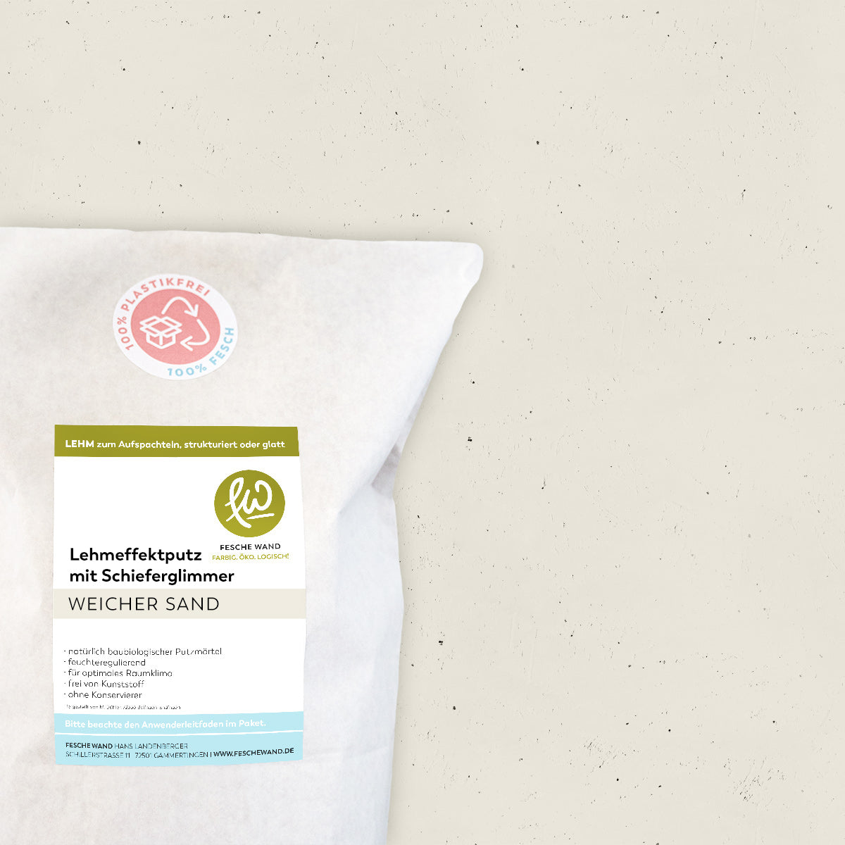 Lehmeffektputz mit Schieferglimmer